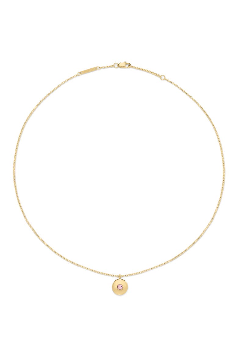 Birthstone Pendant Necklace, Main, color, GOLD - OCTOBER