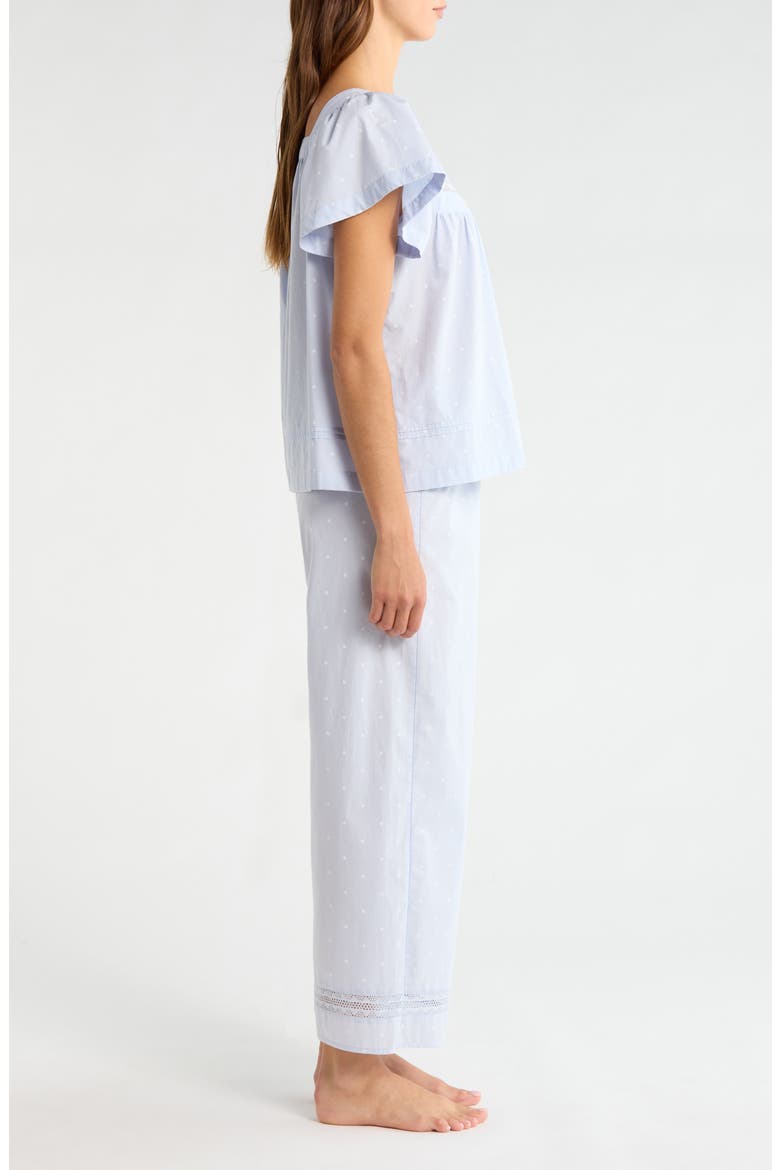 Gingham Cotton Pajamas, Alternate, color, BLUE- IVORY CLASSIC DOT