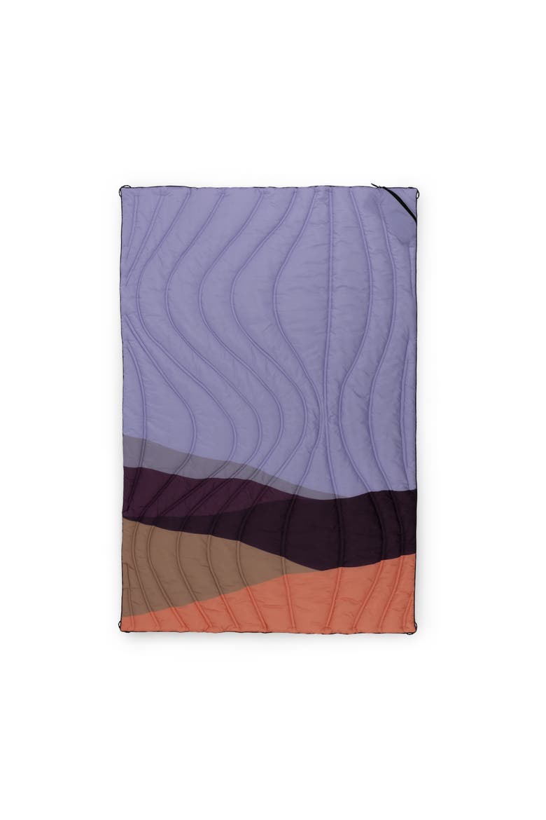 Aura Outdoor Puffer Blanket, Main, color, Sunset Desert