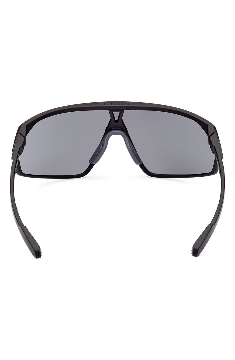 adidas 00mm Shield Sunglasses, Alternate, color, Matte Black / Smoke