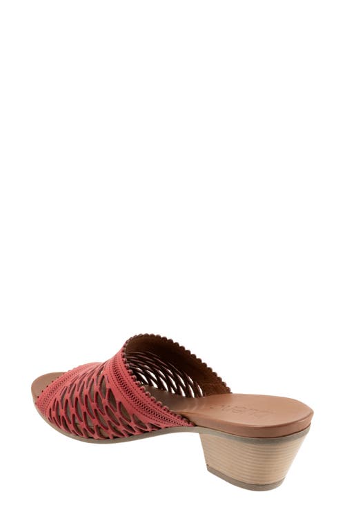 Bueno Lillian Block Heel Sandal In Red