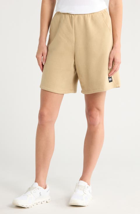 Relaxed Fit Cotton Blend Shorts