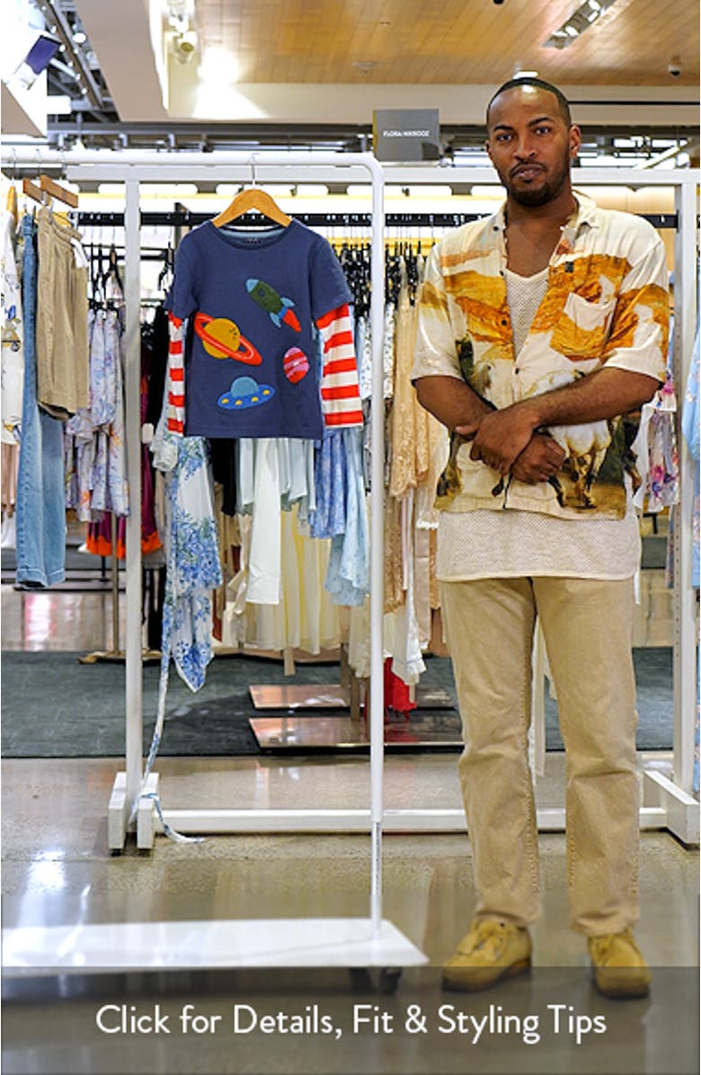 Kids' Space Appliqué Layered T-Shirt, sales video thumbnail