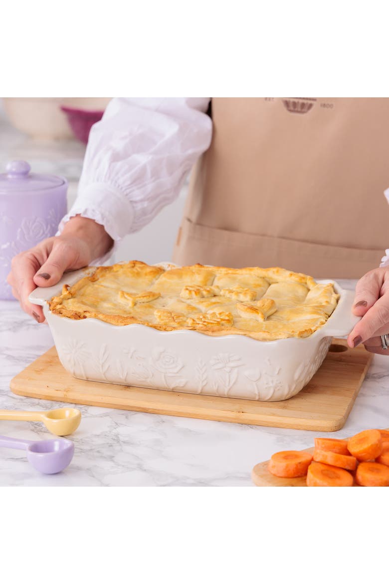 In The Meadow Medium Rectangular Baker, Alternate, color, Cream