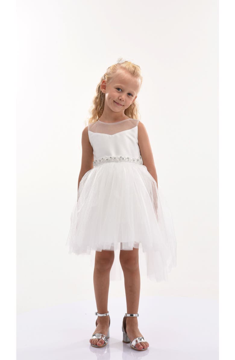 Tulleen Sabrina Dress, Main, color, White
