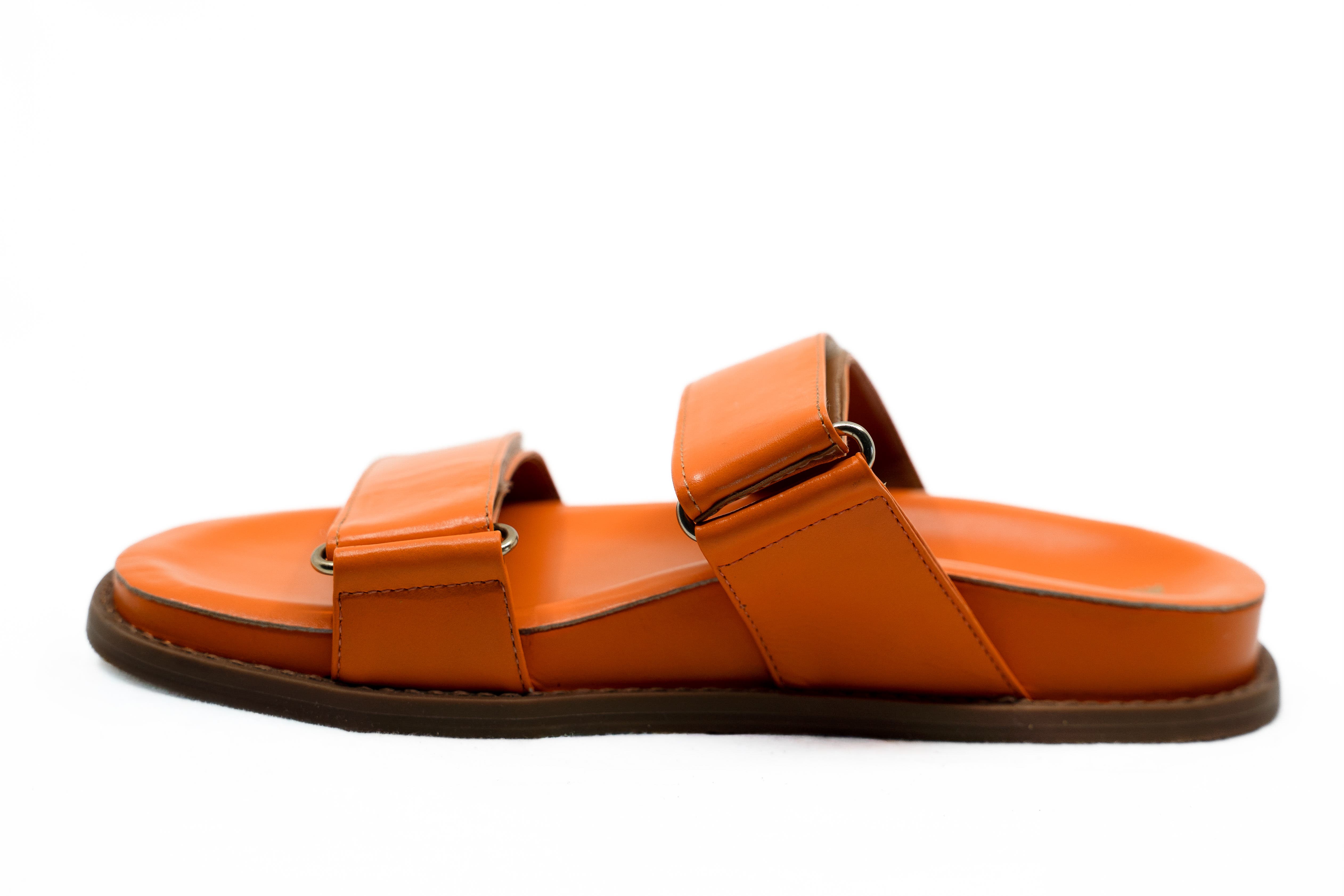 The Bleecker Two Strap Sandal, Alternate, color, Orange