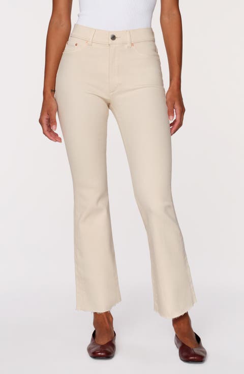 Bridget Boot Instasculpt™ High Rise Crop Jeans (Flax Performance)