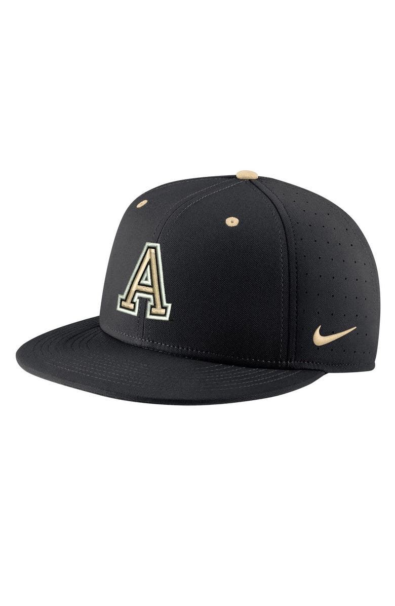Nike Men's Nike Black Army Black Knights Aero True Baseball Performance Fitted Hat, Alternate, color,