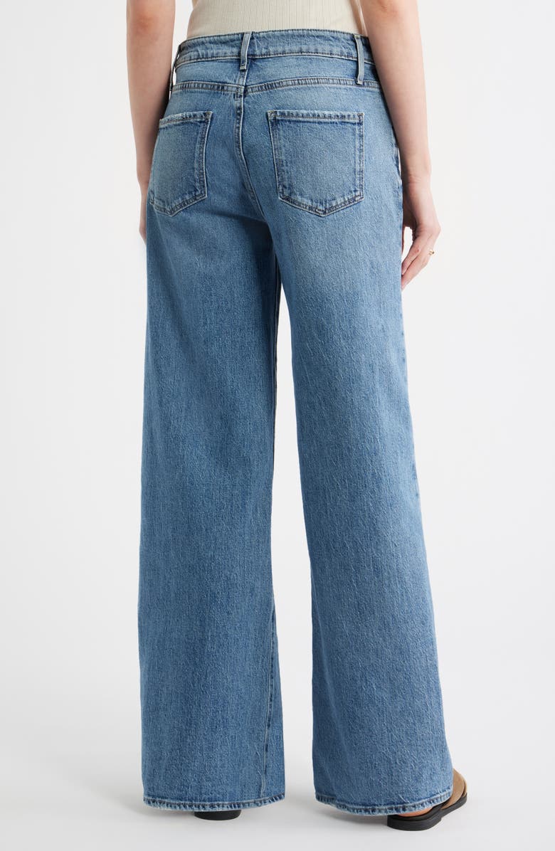 Treasure & Bond High Waist Wide Leg Jeans, Alternate, color, Medium Wash