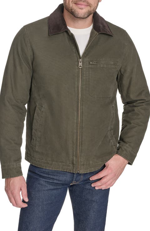 Canvas Utility Jacket with Quilted Lining