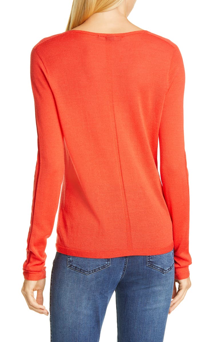 St. John Collection Fine Gauge Merino Jersey Sweater, Alternate, color,