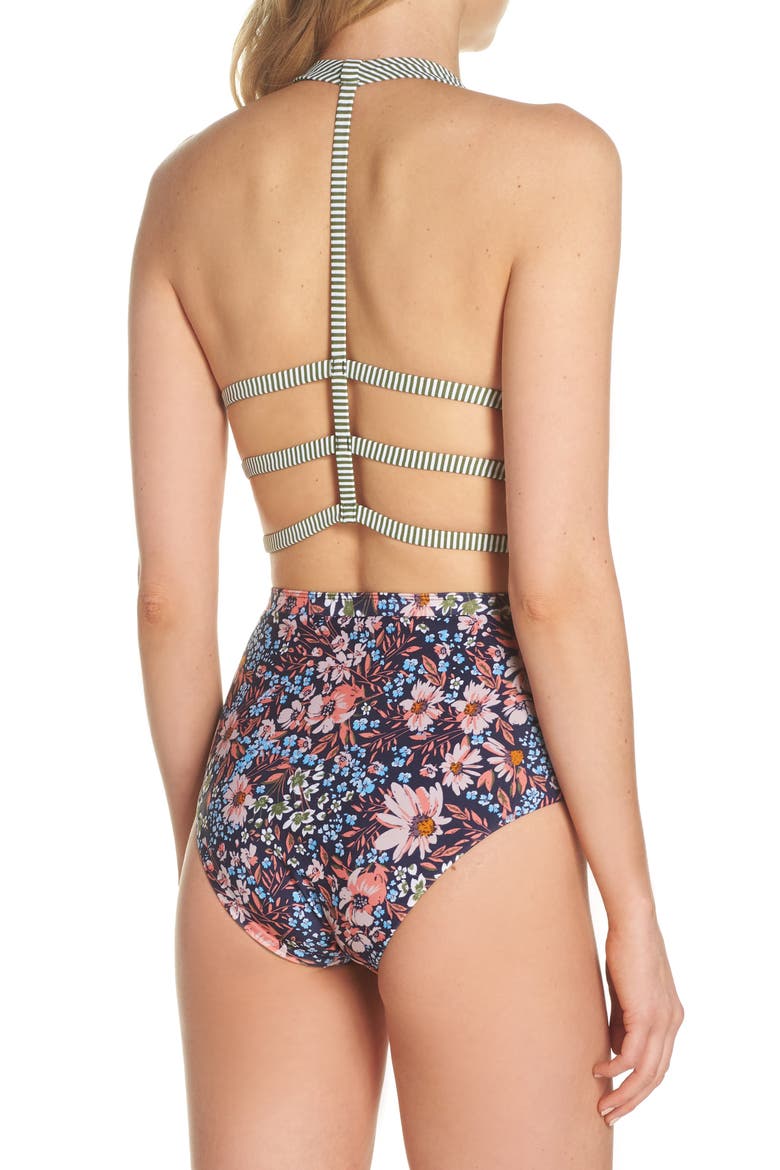 BCA Enchanted One-Piece Swimsuit, Alternate, color, OLIVE MULTI