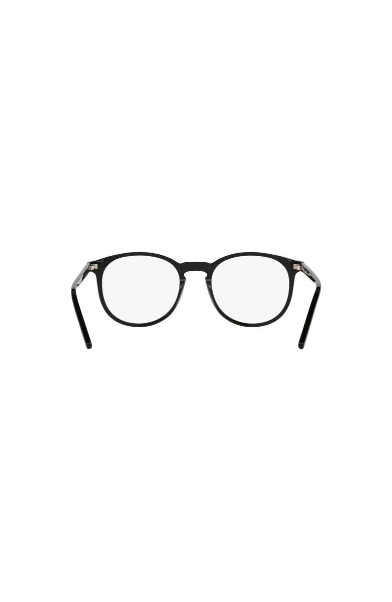 Saint Laurent 50mm Round optical glasses, Alternate, color, Black