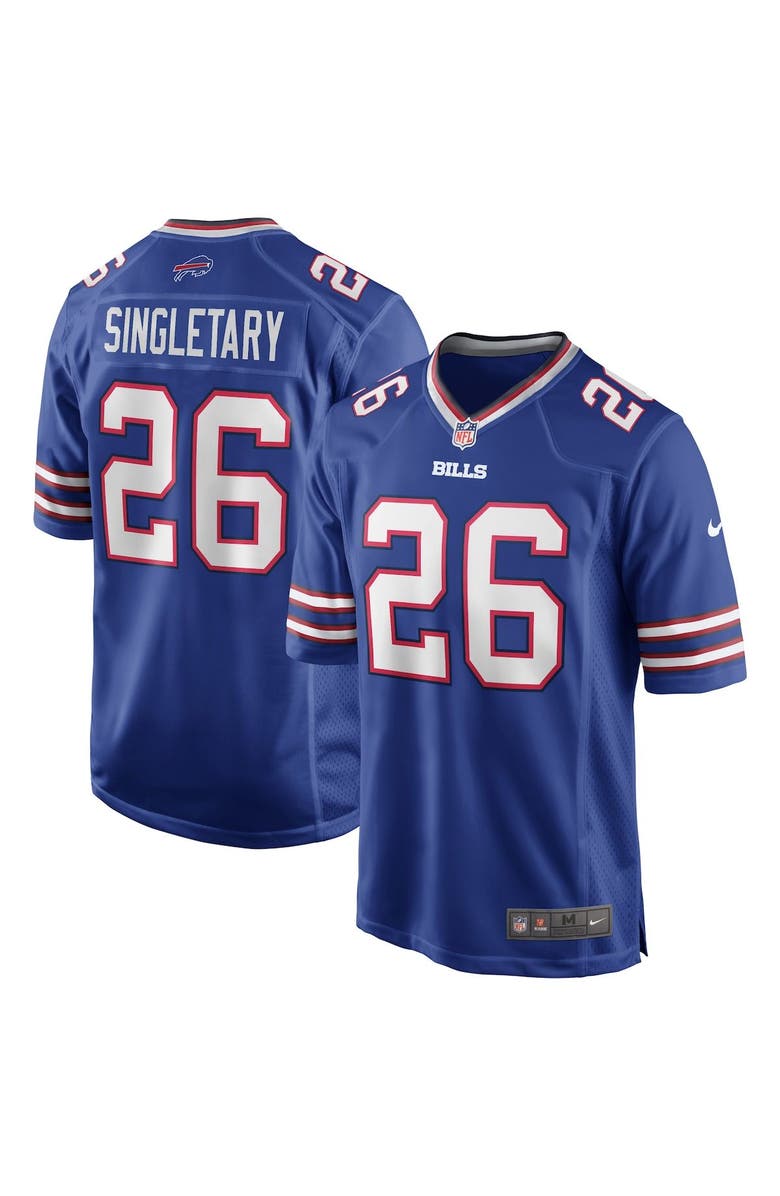 Nike Men's Nike Devin Singletary Royal Buffalo Bills Game Player Jersey, Main, color,