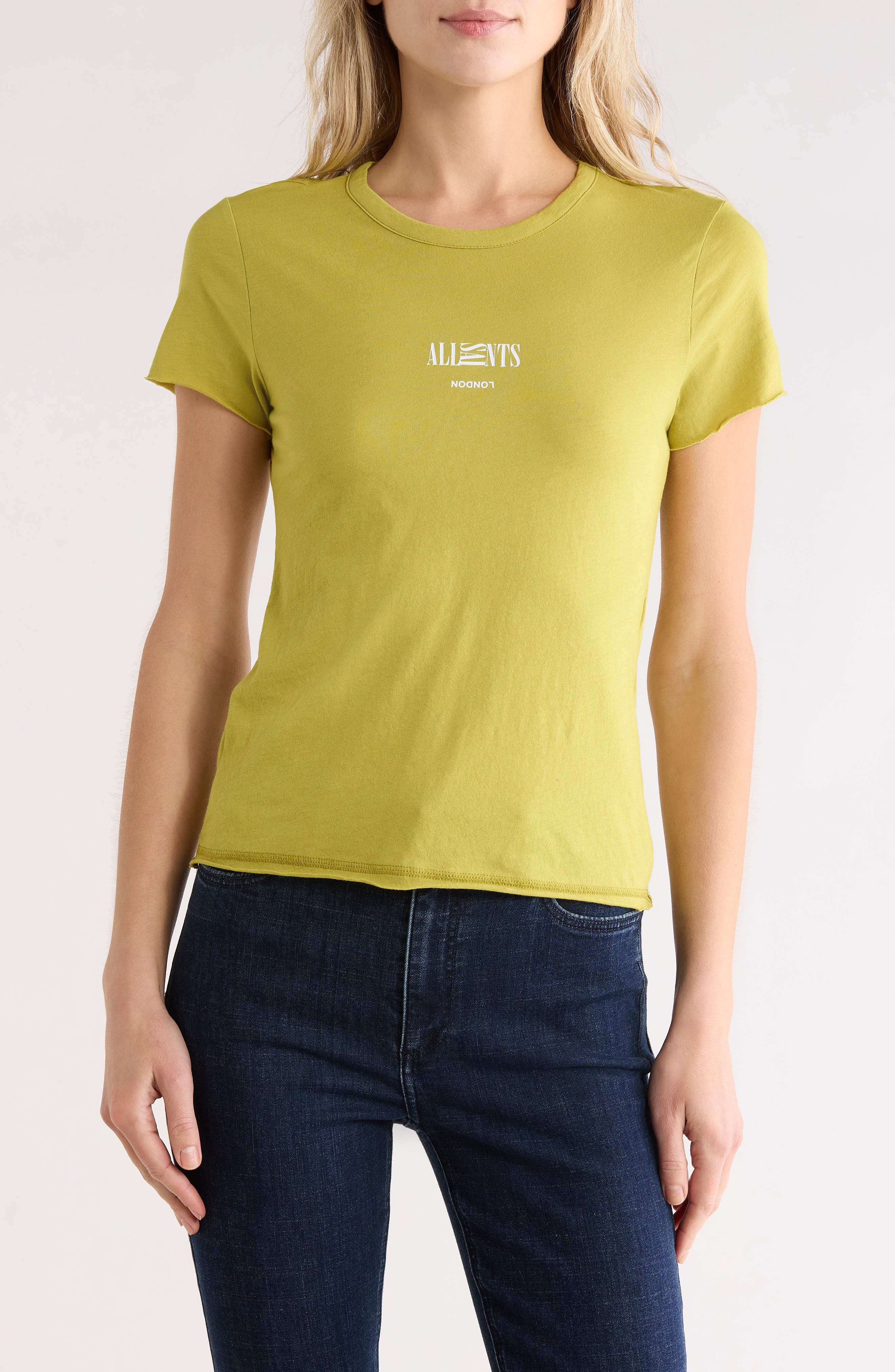 AllSaints Burman Bela Logo Graphic T-Shirt