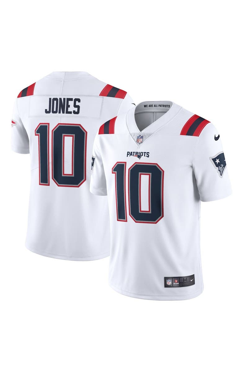 Nike Men's Nike Mac Jones White New England Patriots Vapor Limited Jersey, Main, color,