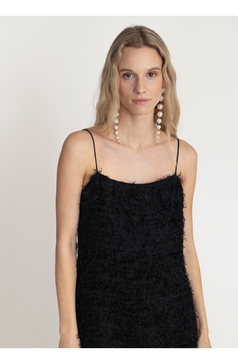 Alas Spaghetti Strap Bridal Dress, Alternate, color, Black