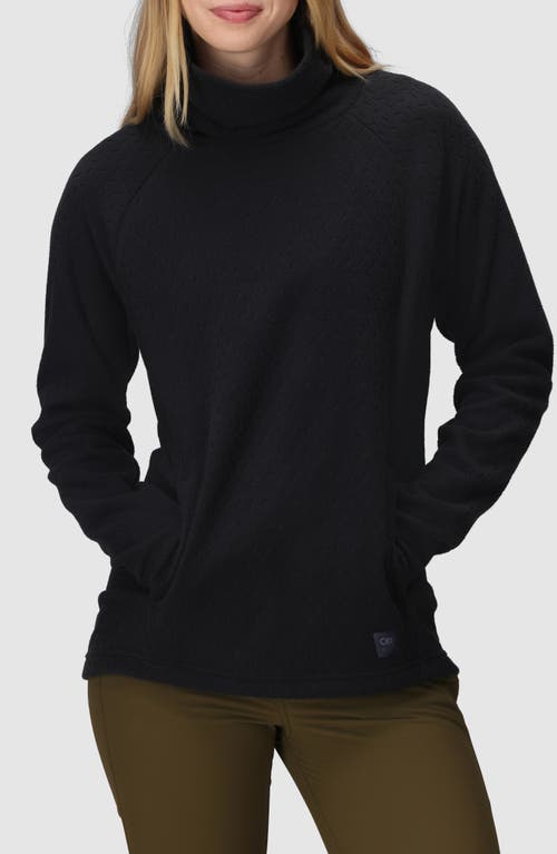Outdoor Research Trail Mix Xt Fleece Cowl Neck Top In Black