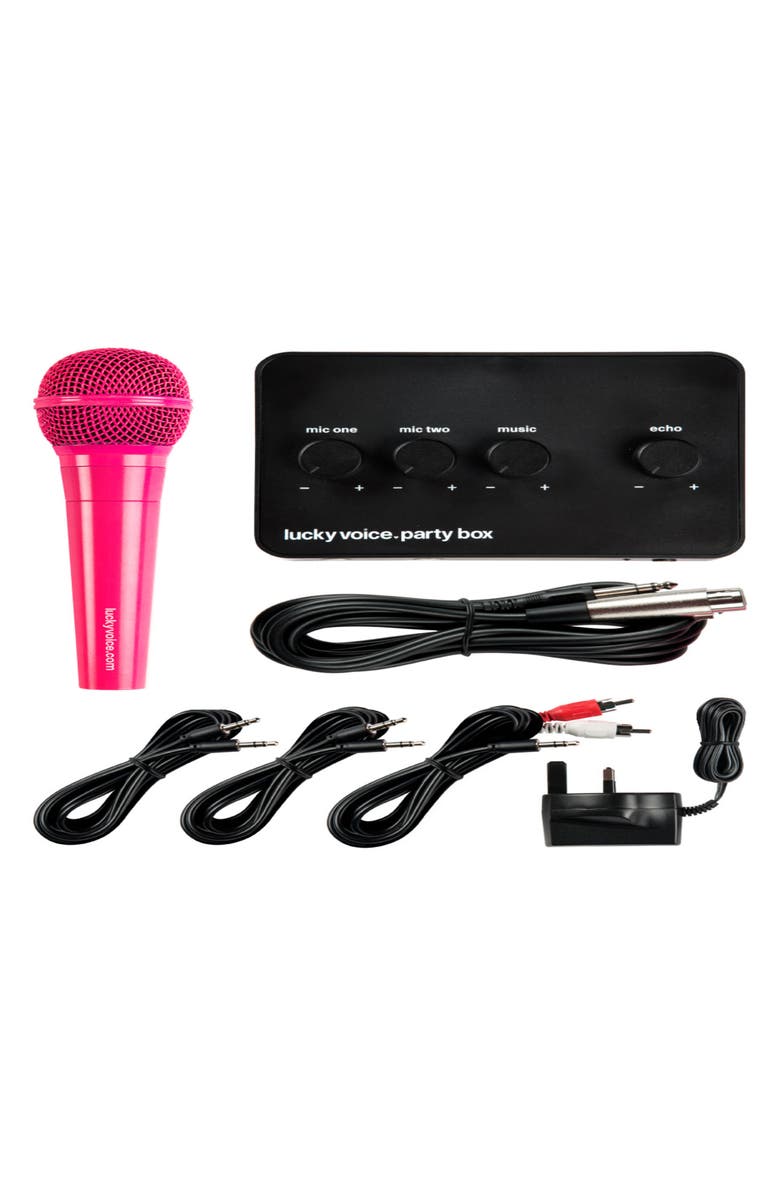 LUCKY VOICE Karaoke Machine Kit, Alternate, color, Pink