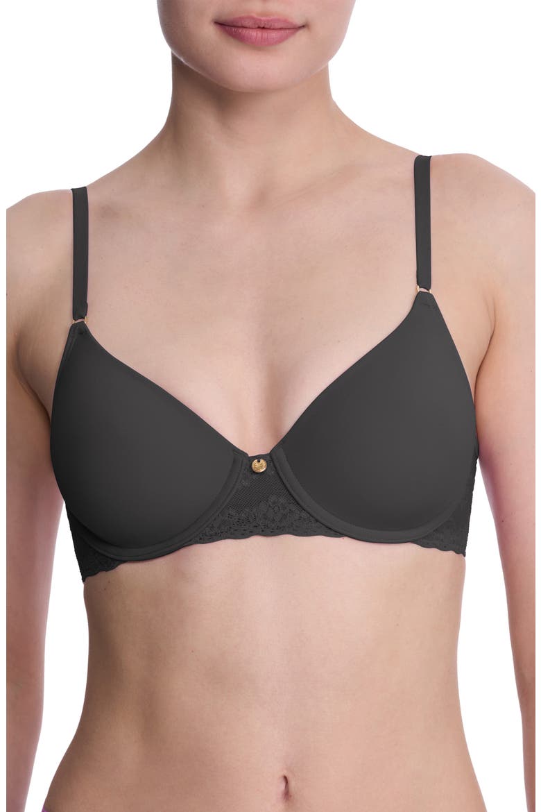 Bliss Perfection Comfort T-Shirt Bra, Main, color, COAL