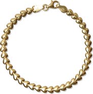 Argento Vivo Sterling Silver Heart Bracelet