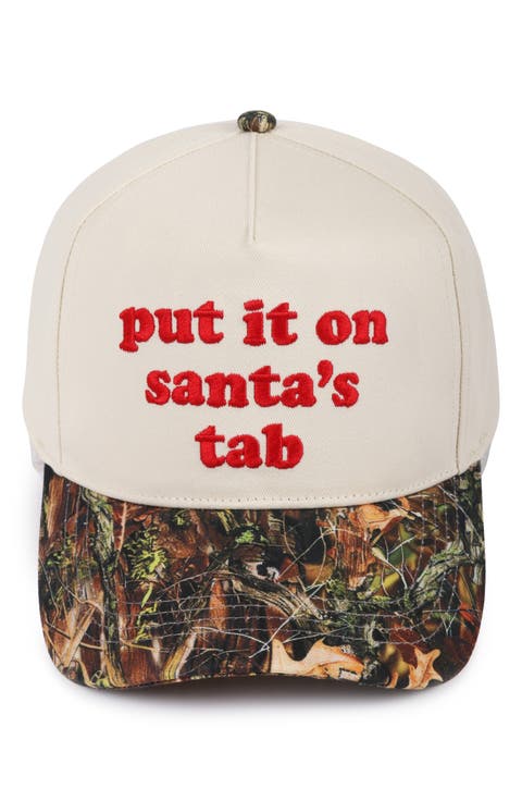 Santa's Tab Cotton Baseball Cap