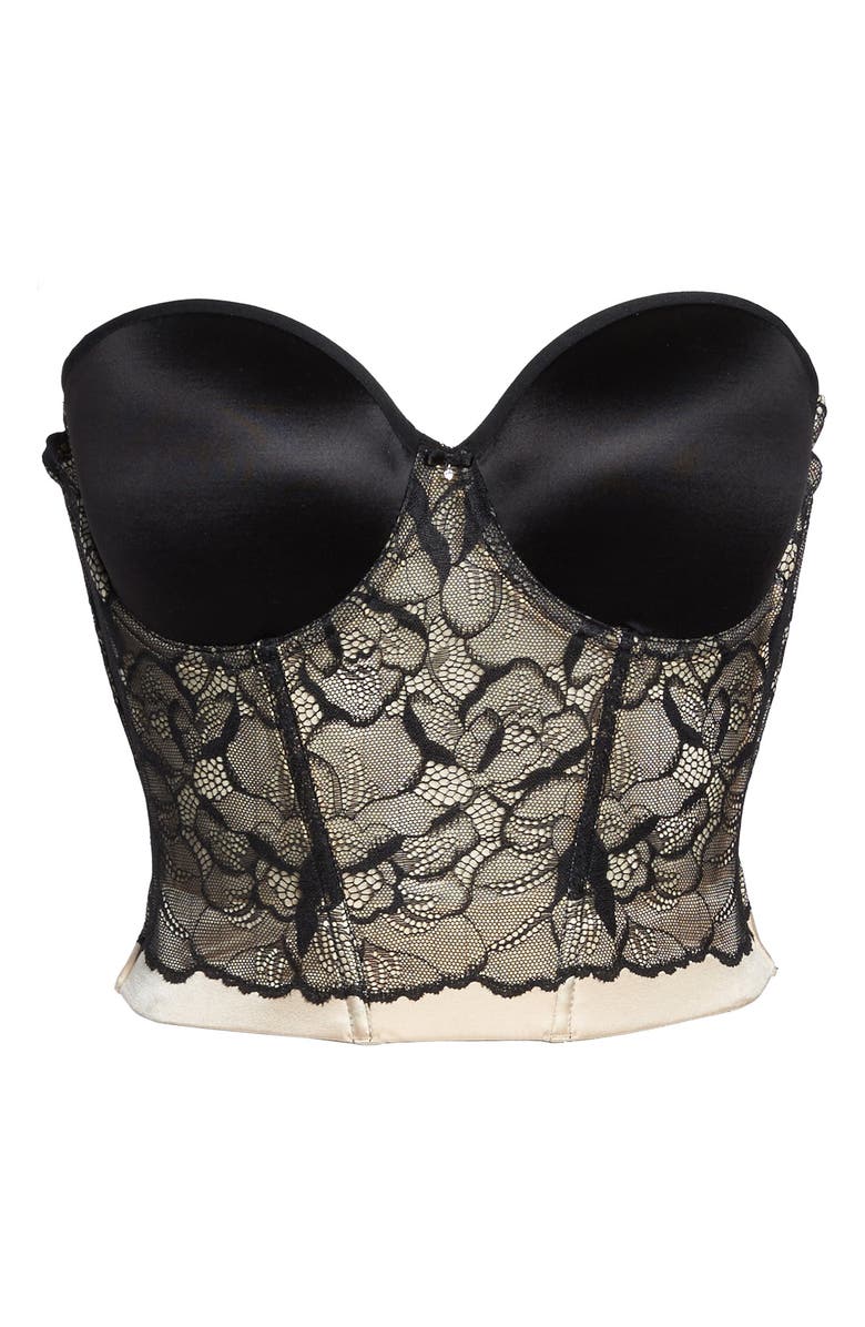 Le Mystère Sensuelle Convertible Underwire Bustier, Alternate, color, 