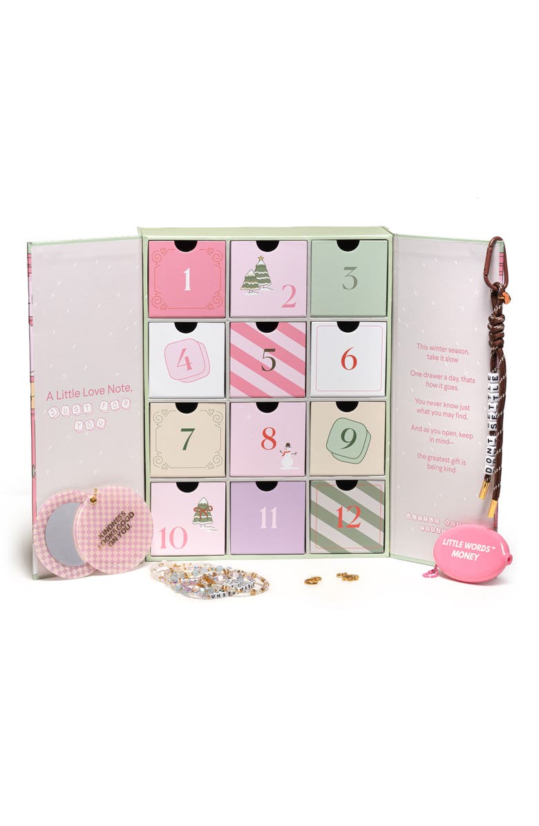 Little Words Project Little Joys Advent Calendar, Main, color, White