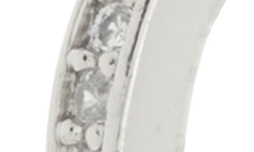 Kate Spade New York Crystal Stud & Huggie Earrings Set In Silver
