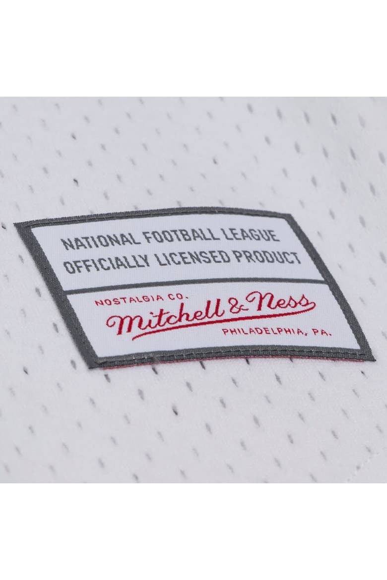 Men's Mitchell & Ness White San Francisco 49ers Monochrome Mesh Full-Button Baseball Jersey, Alternate, color, White