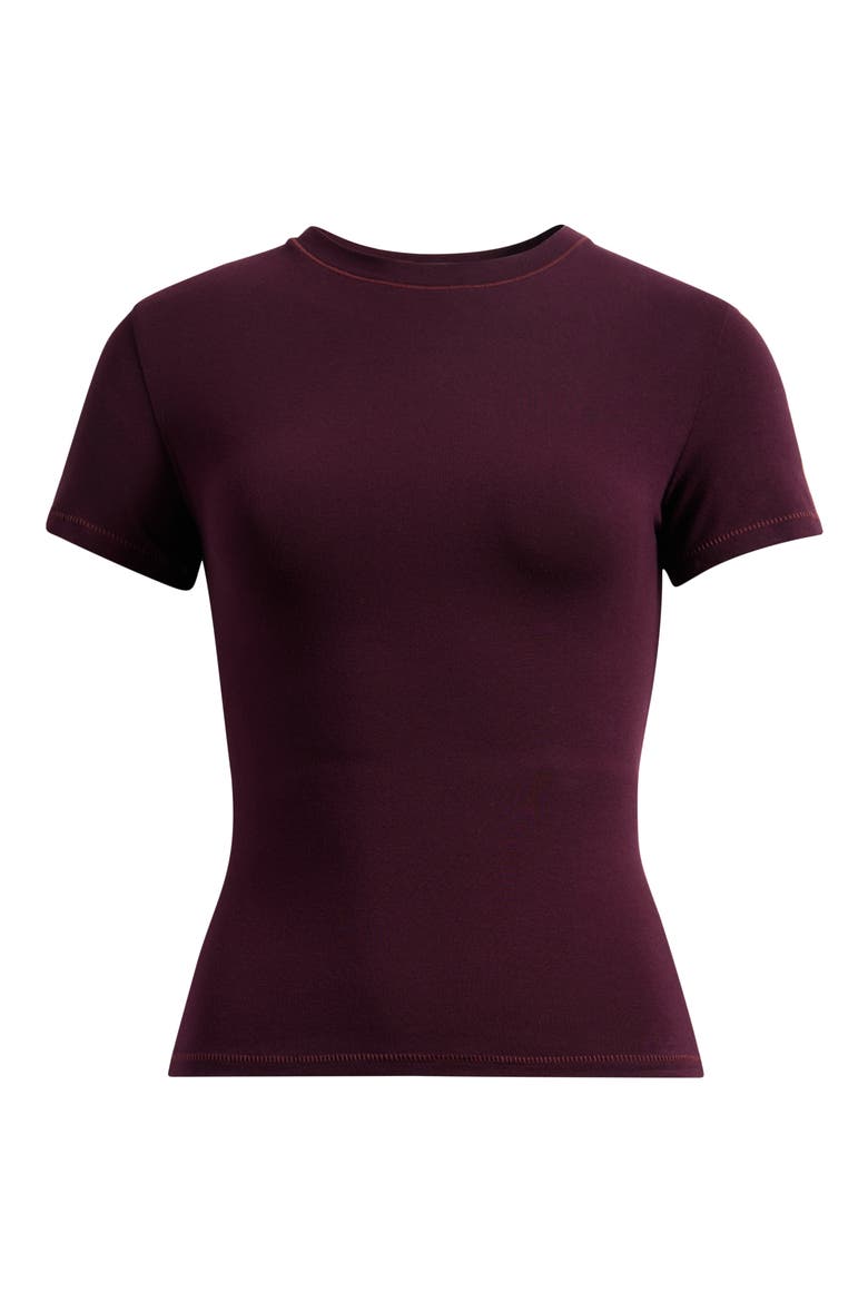 Stretch Cotton Jersey T-Shirt, Alternate, color, Z/DNUCURRANTDNU