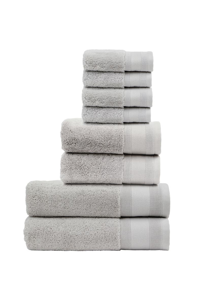 CHRISTY Signature Luxury 100% Turkish Cotton 8 Piece Towel Set, Main, color, Platinum