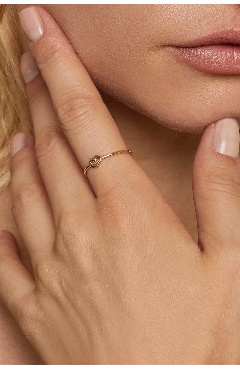 Oradina 14K Yellow Gold Heart of Gold Ring, Alternate, color, Yellow Gold