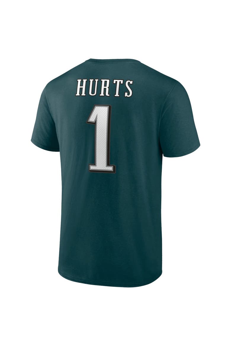 Men's Fanatics Branded Jalen Hurts Midnight Green Philadelphia Eagles Player Icon T-Shirt, Alternate, color, Green