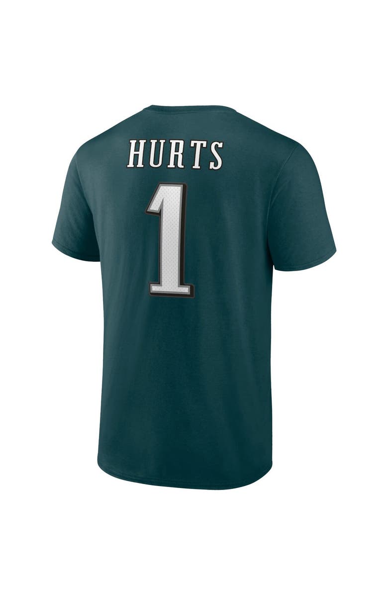 FANATICS Men's Fanatics Branded Jalen Hurts Midnight Green Philadelphia Eagles Player Icon T-Shirt, Alternate, color, Green