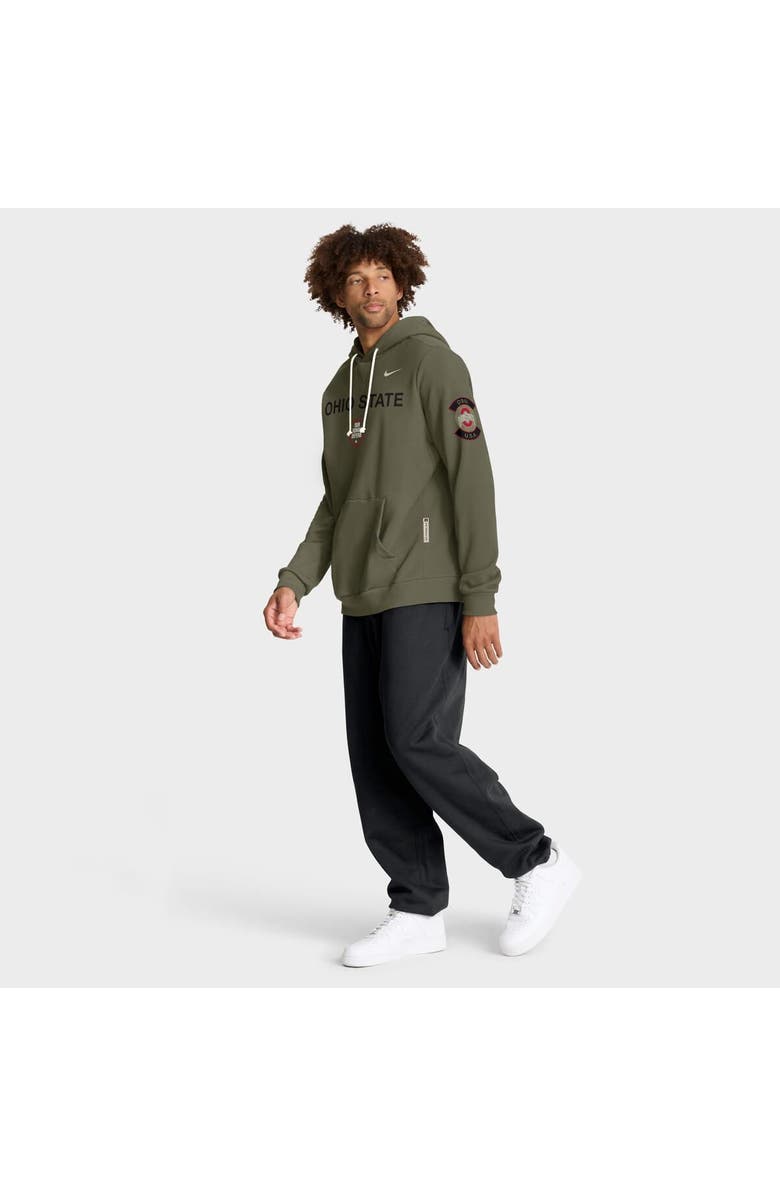 Nike Men's Nike Olive Ohio State Buckeyes 2025 Military Appreciation Dri-FIT Hoodie, Alternate, color, Olive