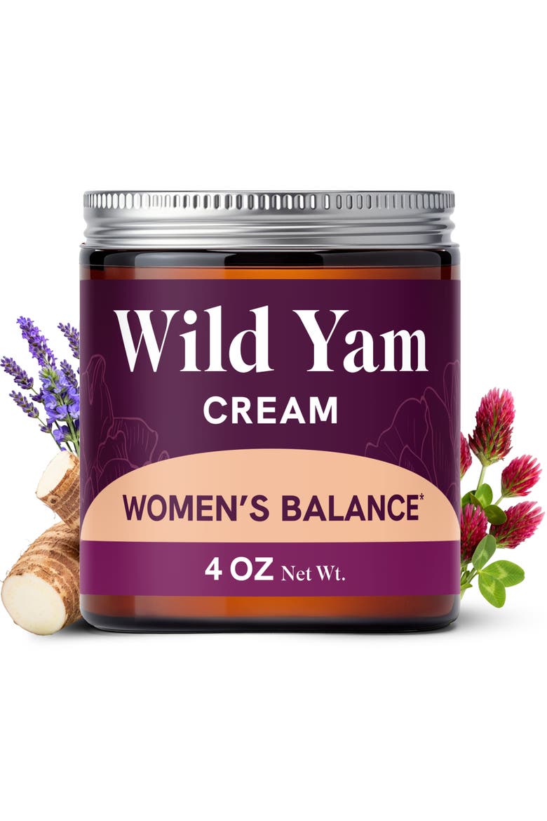 Wild Yam Cream, 4oz, Main, color, No Color
