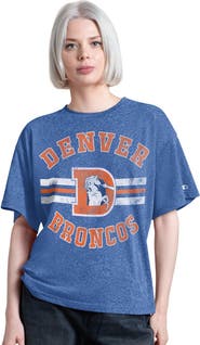 STARTER Women's Starter Royal Denver Broncos Vintage Jump Shot Boyfriend Tri-Blend T-Shirt