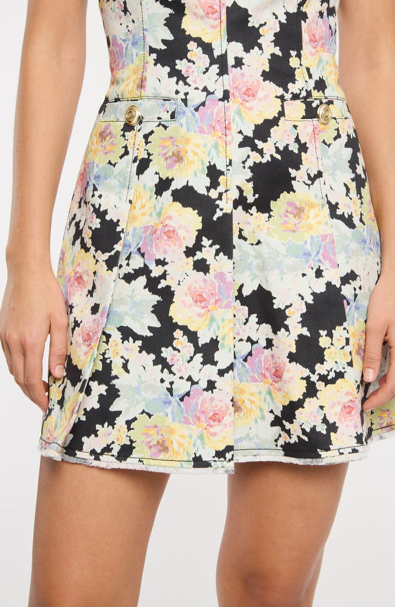 Cinq à Sept Nova Ikat Bouquet Sheath Minidress, Alternate, color, Black Multi