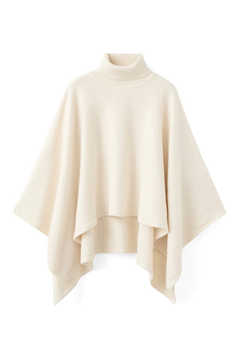 Turtleneck Cape, Alternate, color, ECRU