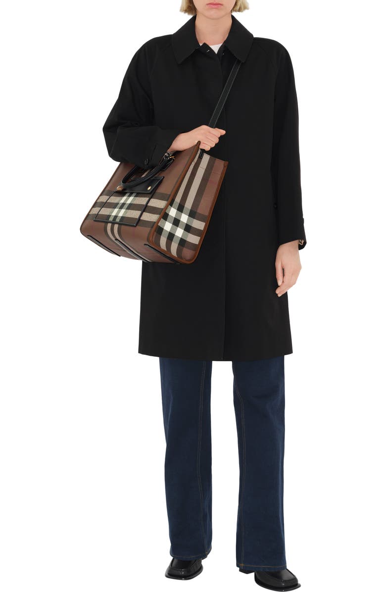 Burberry Medium Freya Tote, Alternate, color, Dark Birch Brown