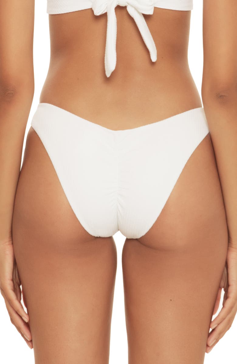Becca Pucker Up Ruched Bikini Bottoms, Alternate, color, 
