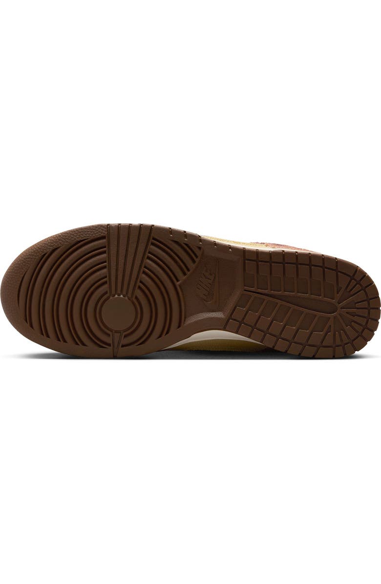 Nike Dunk Low SE Basketball Sneaker, Alternate, color, Clay/ Amethyst/ Gold