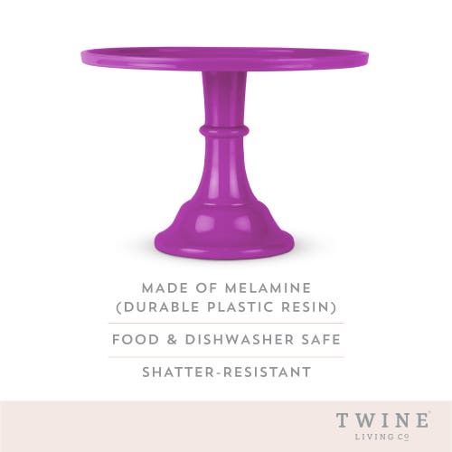 Twine Melamine Cake Stand In Fuchsia