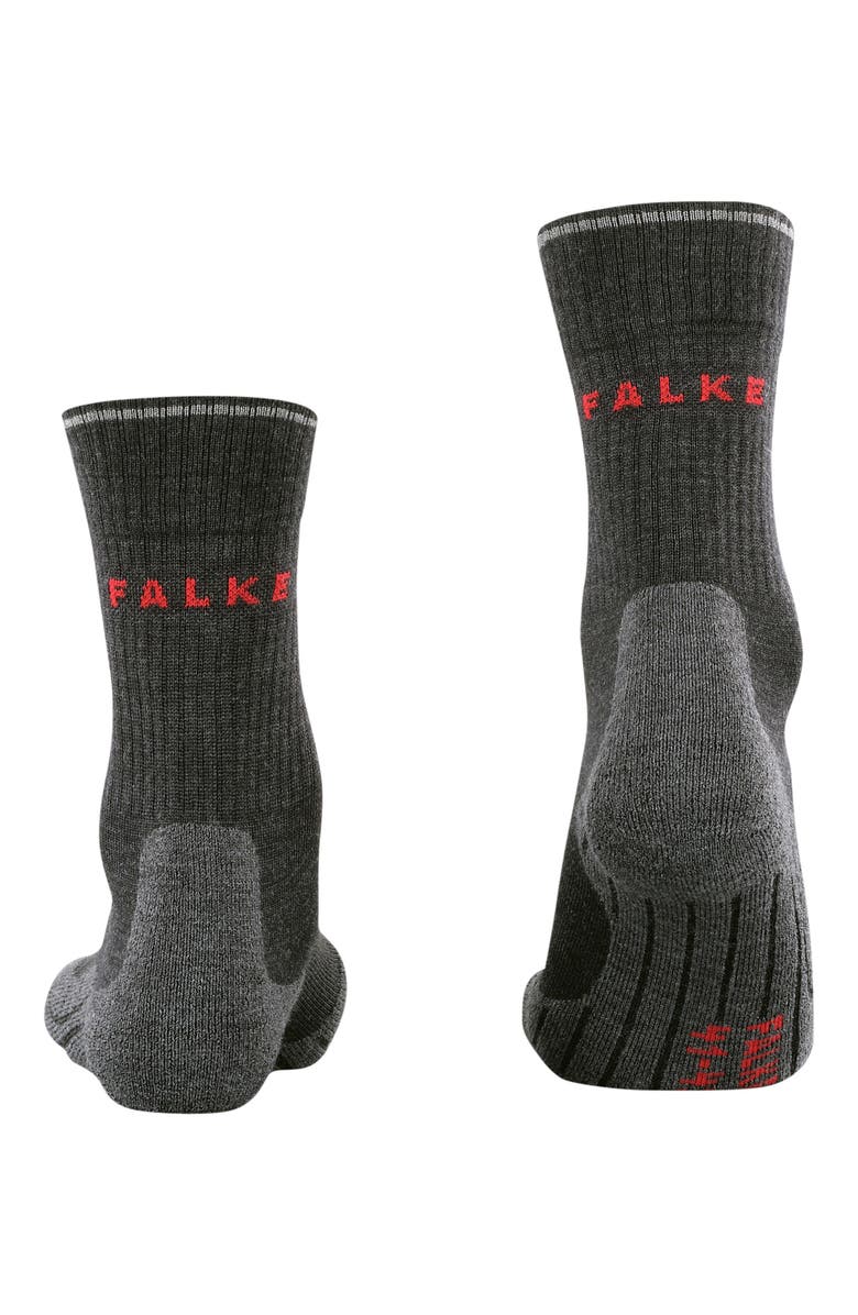 Falke TK2 Explore Wool Silk Hiking Socks, Alternate, color, Anthracite Melange