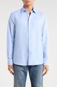 Jack Victor Herschel Linen & Tencel™ Blend Button-Up Shirt