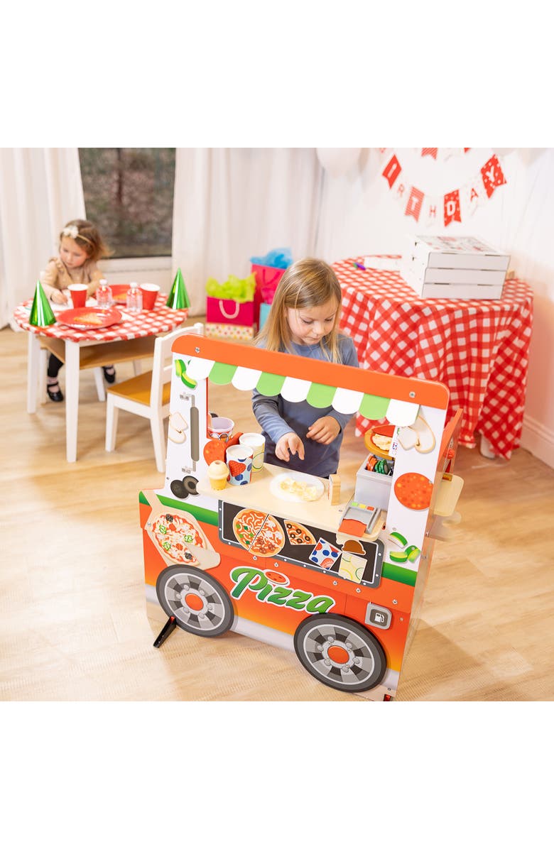 Melissa & Doug Pizza Food Truck Playset, Alternate, color, Multi