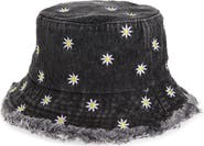 Ruby & Ry Kids' Embroidered Flower Bucket Hat