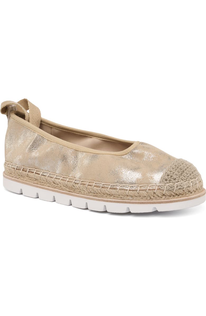 JSlides Footwear Bridget Leather Espadrille, Main, color, Sand