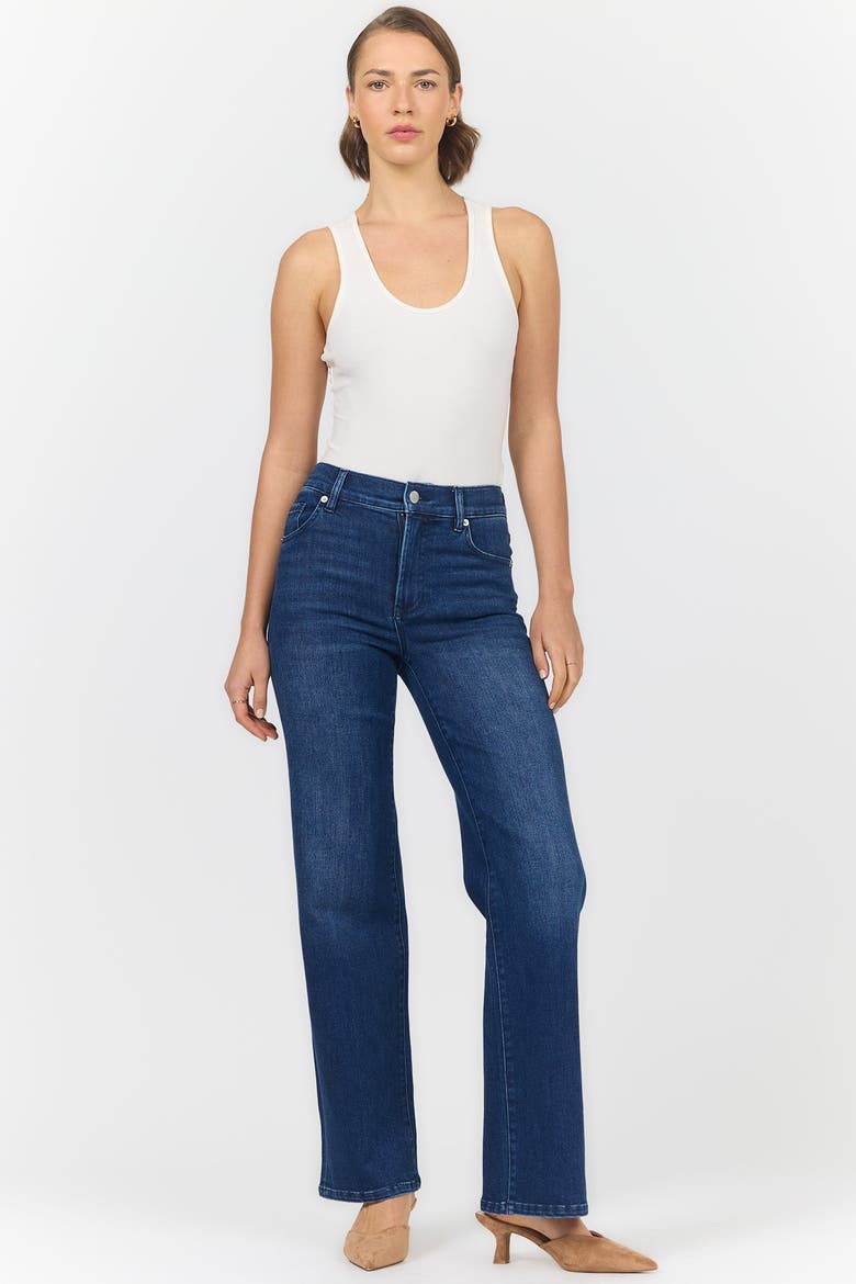 Margot Mid Rise Straight Leg Jeans, Alternate, color, Locket
